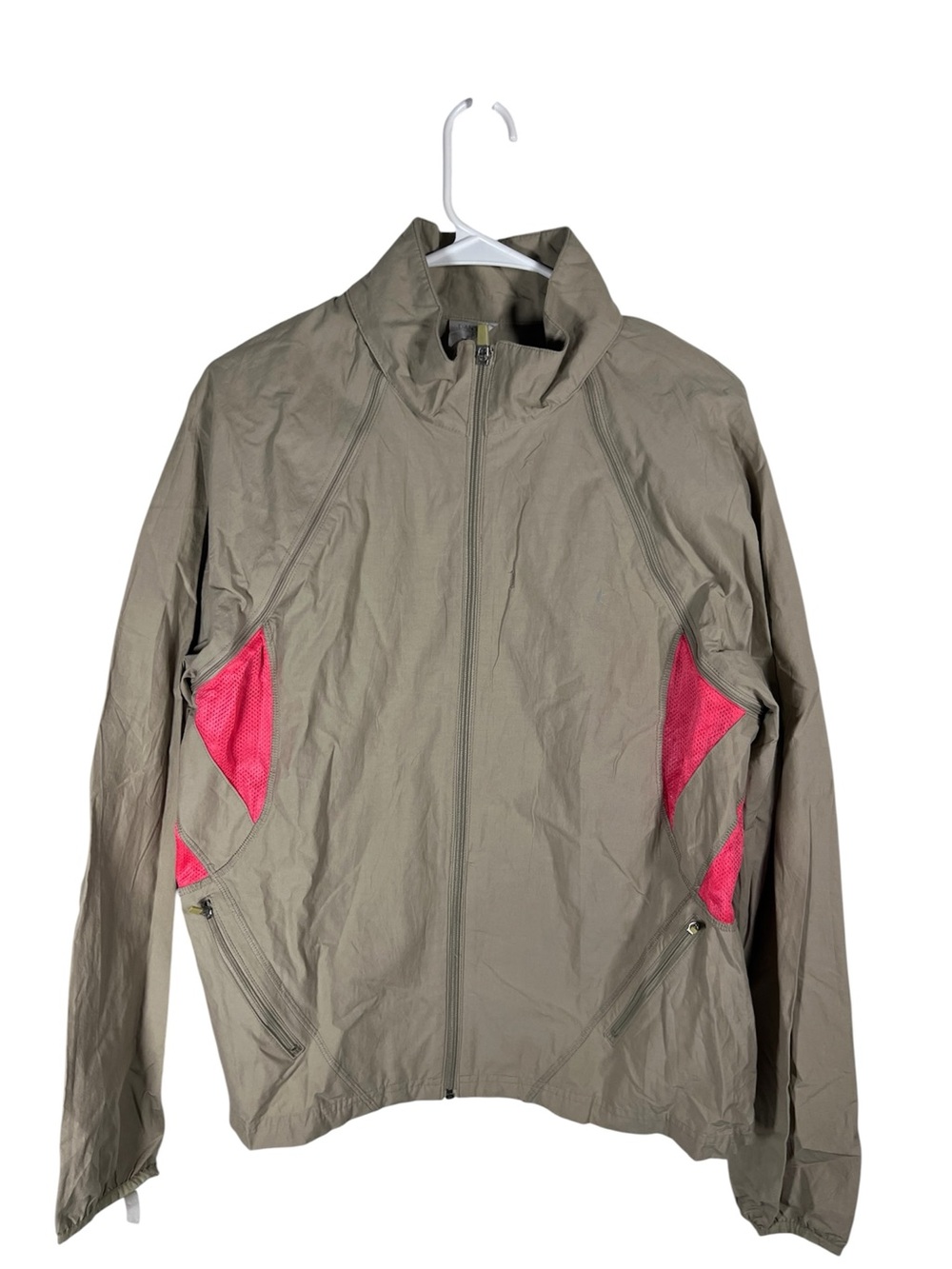 Danskin Convertible Windbreaker Jacket with Removable Sleeves Size XXL